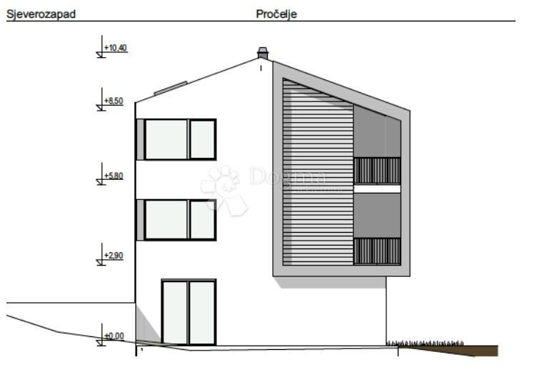 Appartamento Čižići, Dobrinj, 74,93m2