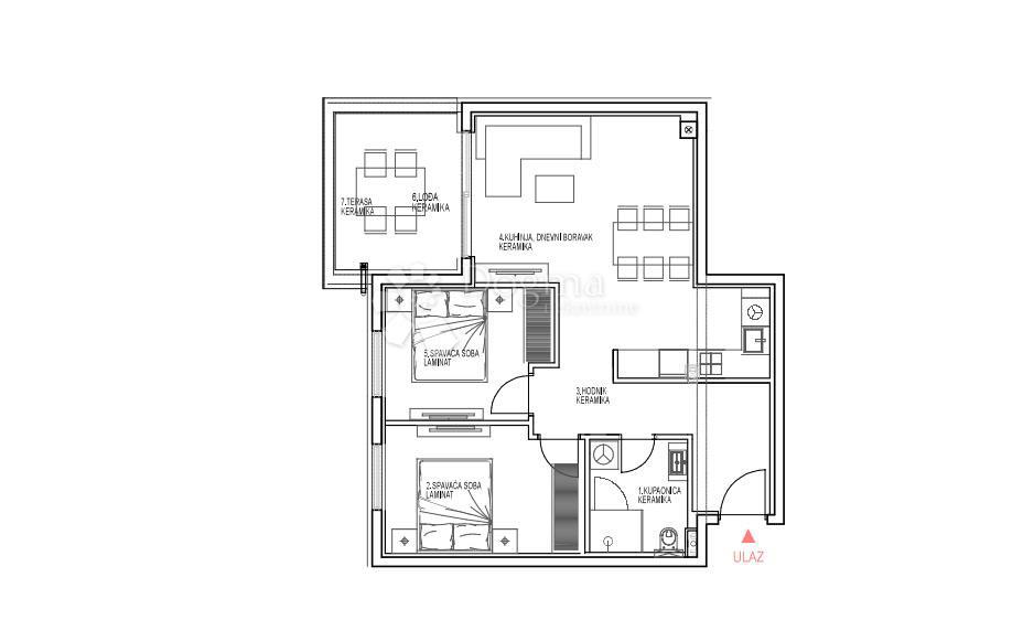 Allogio Primošten, 68,36m2