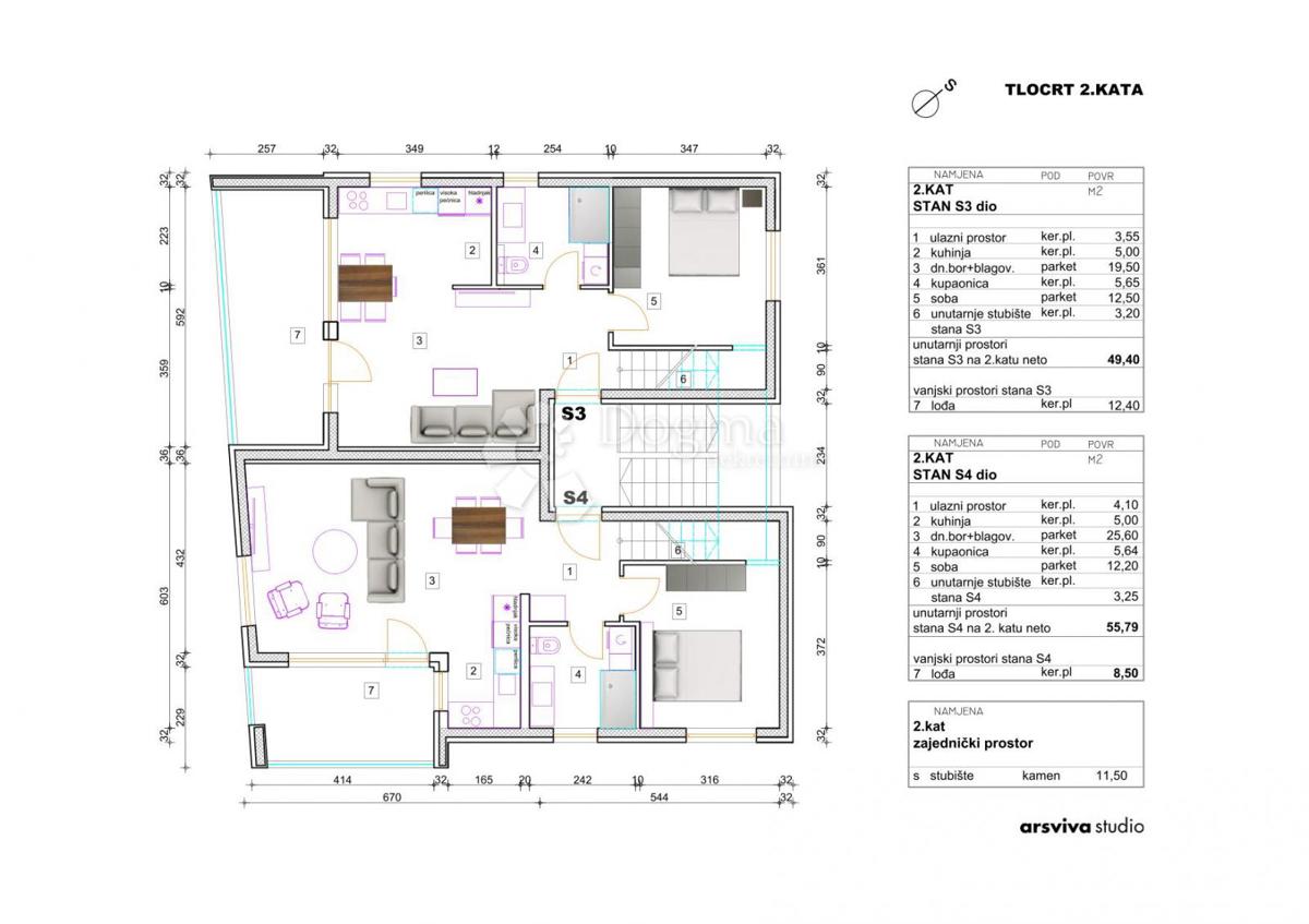 Allogio Petrčane, Zadar - Okolica, 109,98m2