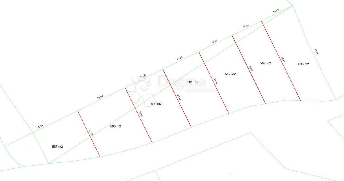 Terreno edificabile Smoković, Zemunik Donji, 3.732m2