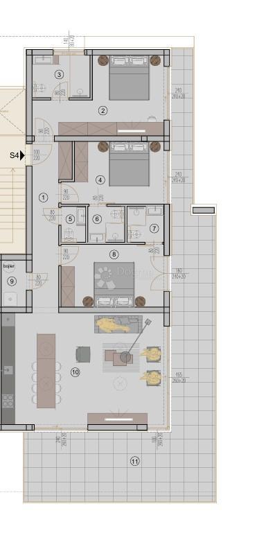 Appartamento con terrazza panoramica vicino alla spiaggia - Rovigno, nuova costruzione