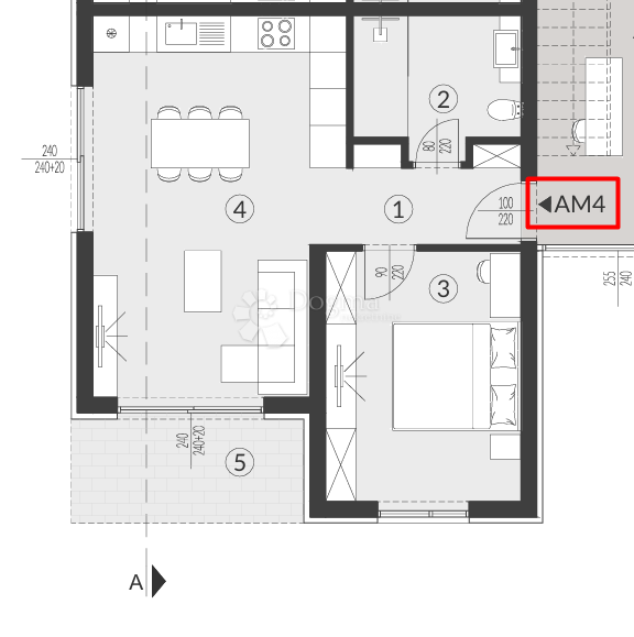 Allogio Banjole, Medulin, 51,87m2