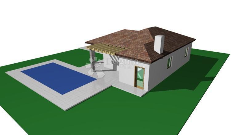 Terreno edificabile con permesso di costruzione vicino a Barban