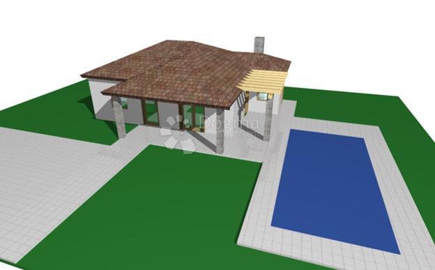 Terreno edificabile con permesso di costruzione vicino a Barban