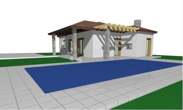 Terreno edificabile con permesso di costruzione vicino a Barban