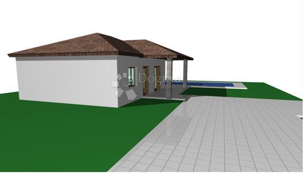 Terreno edificabile con permesso di costruzione vicino a Barban