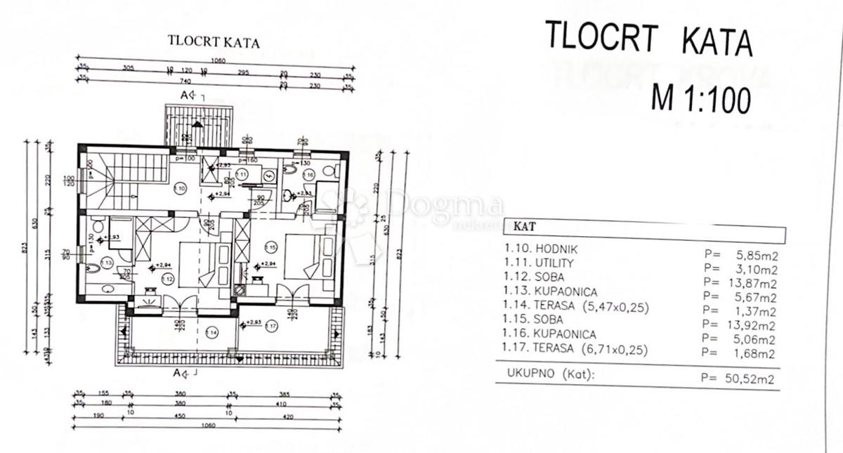 DINTORNI DI VIŠNJAN, TERRENO CON PROGETTO PER LA COSTRUZIONE DI UNA CASA CON PISCINA
