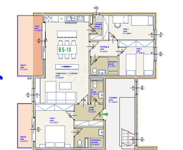 Allogio Seget Donji, Seget, 108m2