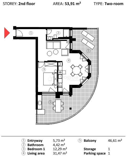 Allogio Umag, 66,90m2