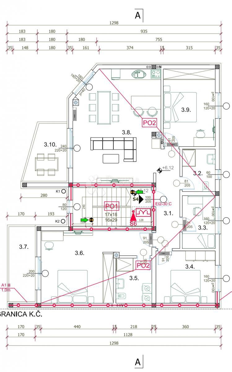 Allogio Valdebek, Pula, 54,99m2