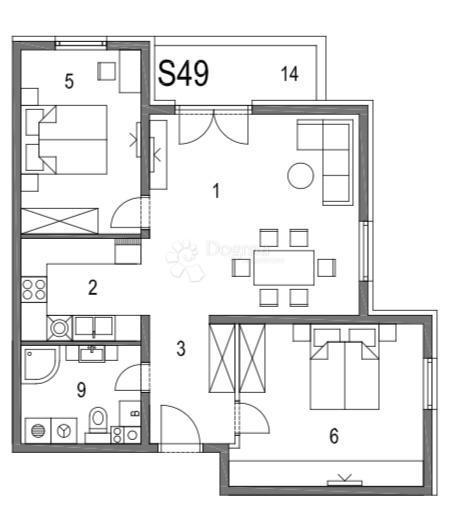 Allogio Klinča Sela, 73,17m2