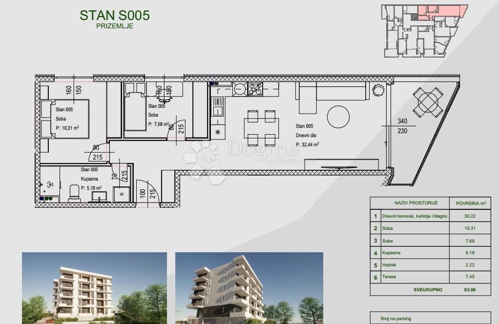 Allogio Zamet, Rijeka, 64,11m2