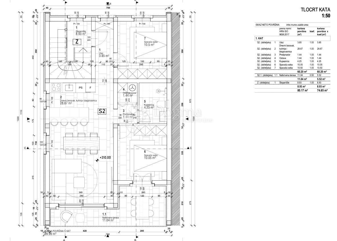 Allogio Rovinj, 65,70m2