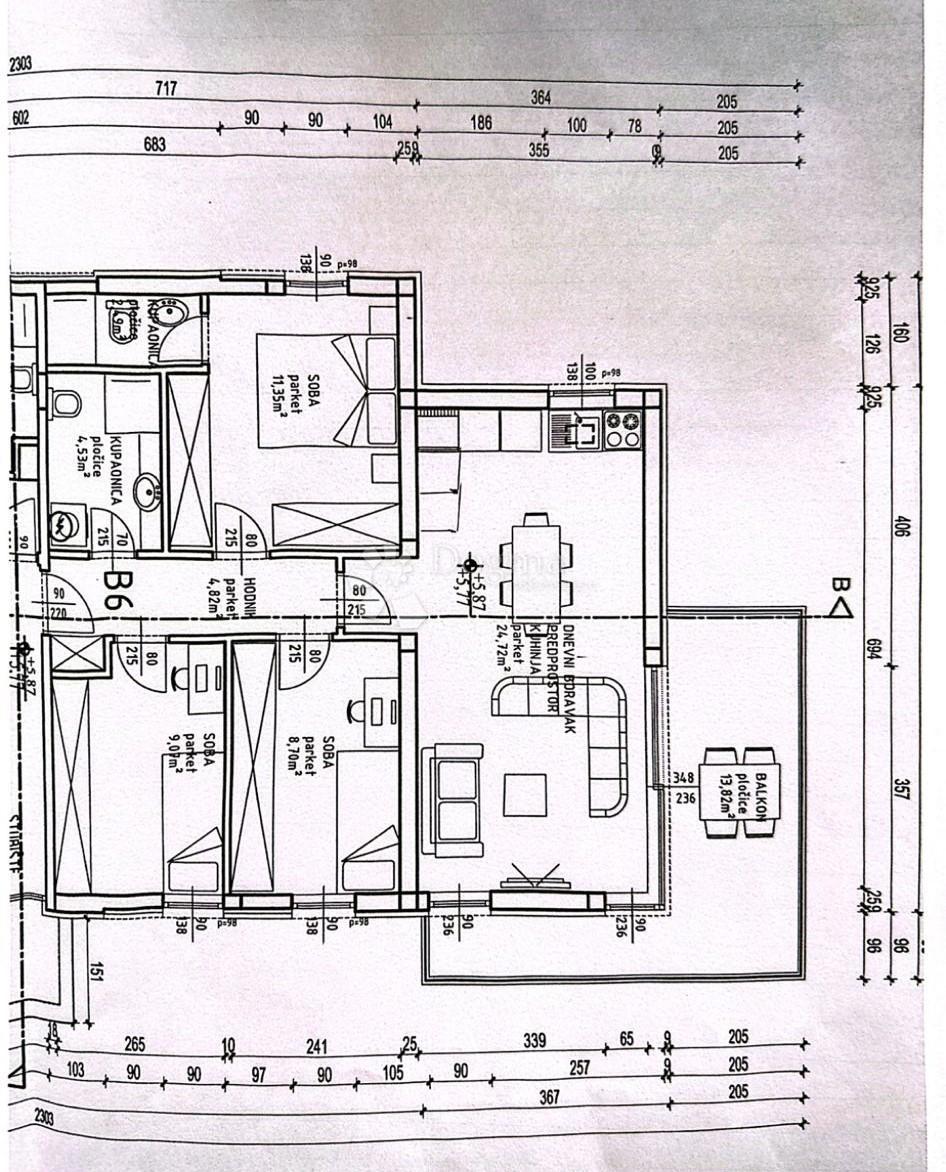 Allogio Borik, Zadar, 81,37m2