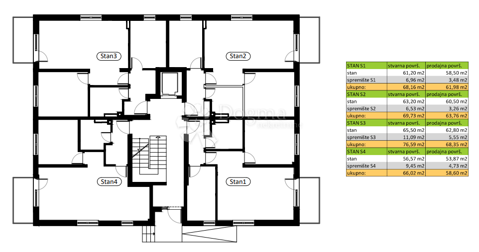 Allogio Novi Marof, 61,98m2