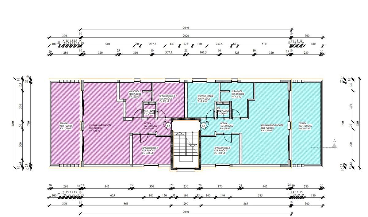 Allogio Petrčane, Zadar - Okolica, 106,30m2