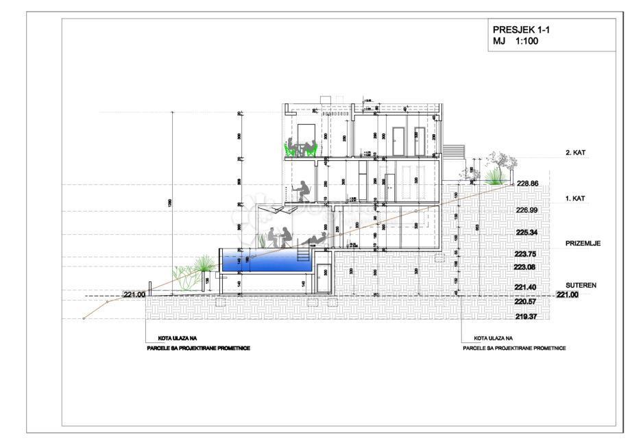 Terreno edificabile Klis, 449m2