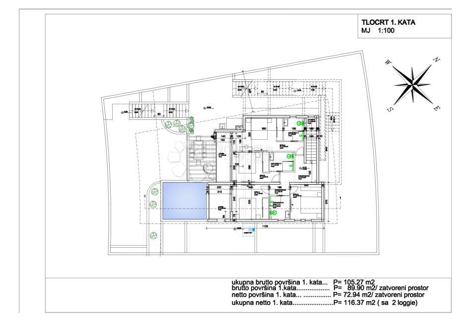 Terreno edificabile Klis, 449m2