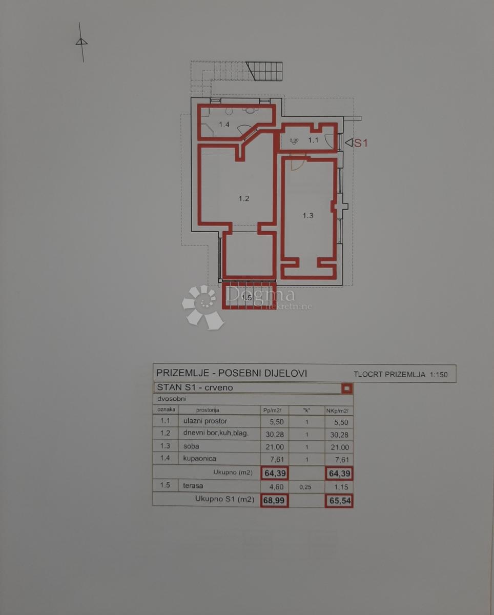 Allogio Remete, Maksimir, 64,39m2