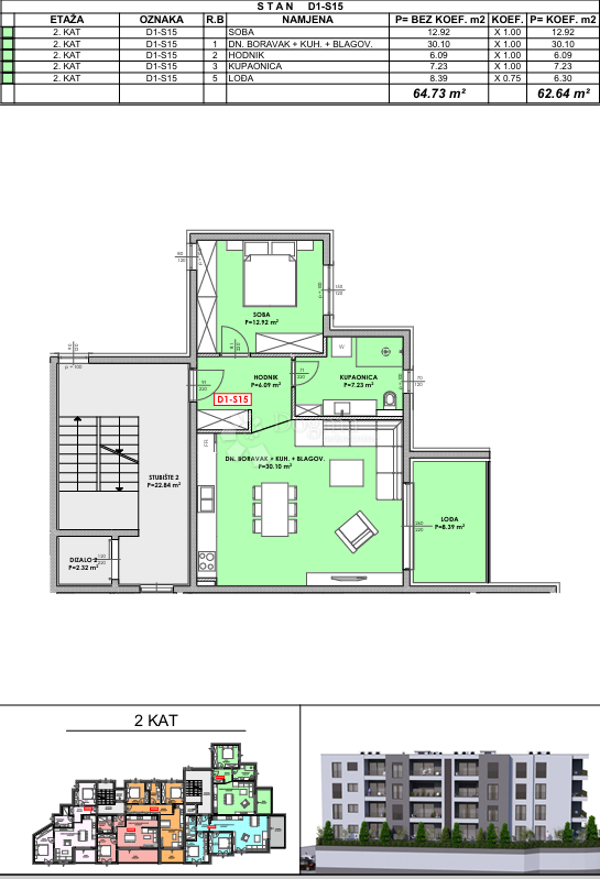 Allogio Omiš, 80,52m2