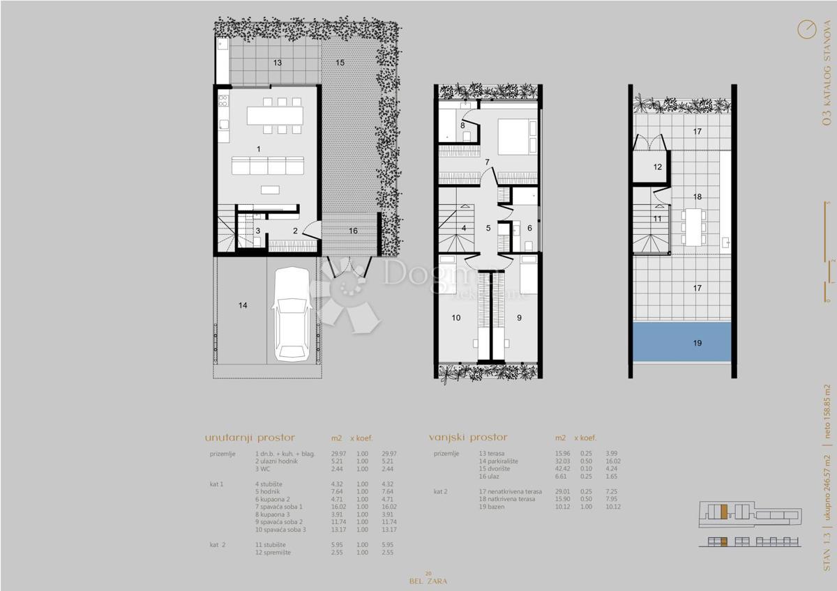 Allogio Arbanasi, Zadar, 158,85m2