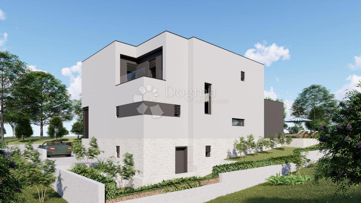 Una casa con piscina nella fase roch bau vicino a Barban