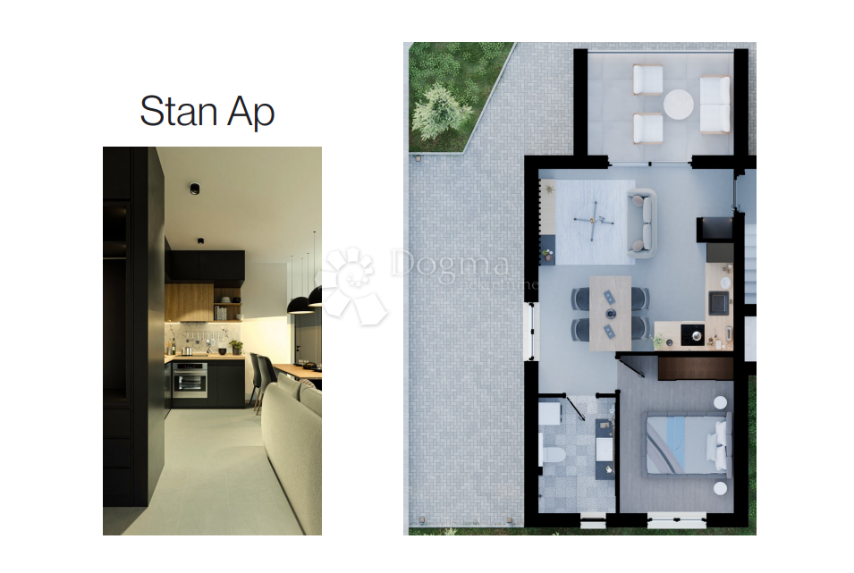 ROGOZNICA - APPARTAMENTO AL PIANO TERRA DI UN NUOVO EDIFICIO