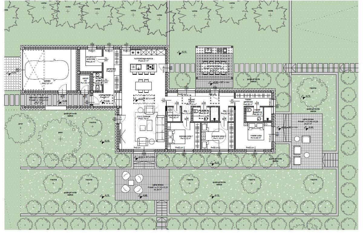 Terreno edificabile Previž, Cerovlje, 34.036m2