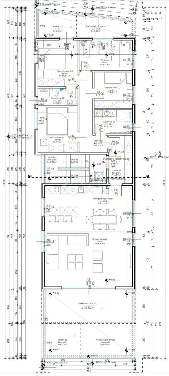 Allogio Kaštel Sućurac, Kaštela, 108,80m2