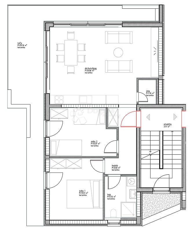 Allogio Vinjerac, Posedarje, 95,75m2