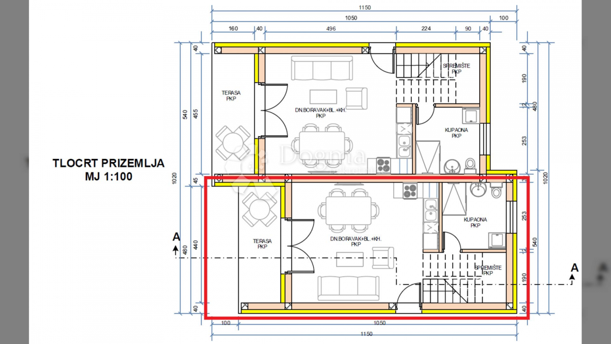 Allogio Škrapavac, Privlaka, 110m2