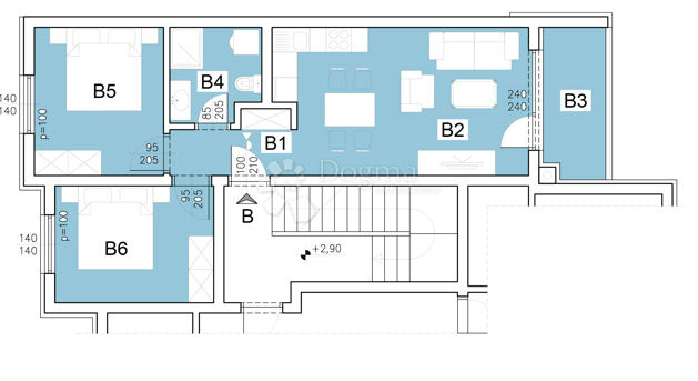 Allogio Šijana, Pula, 54,57m2