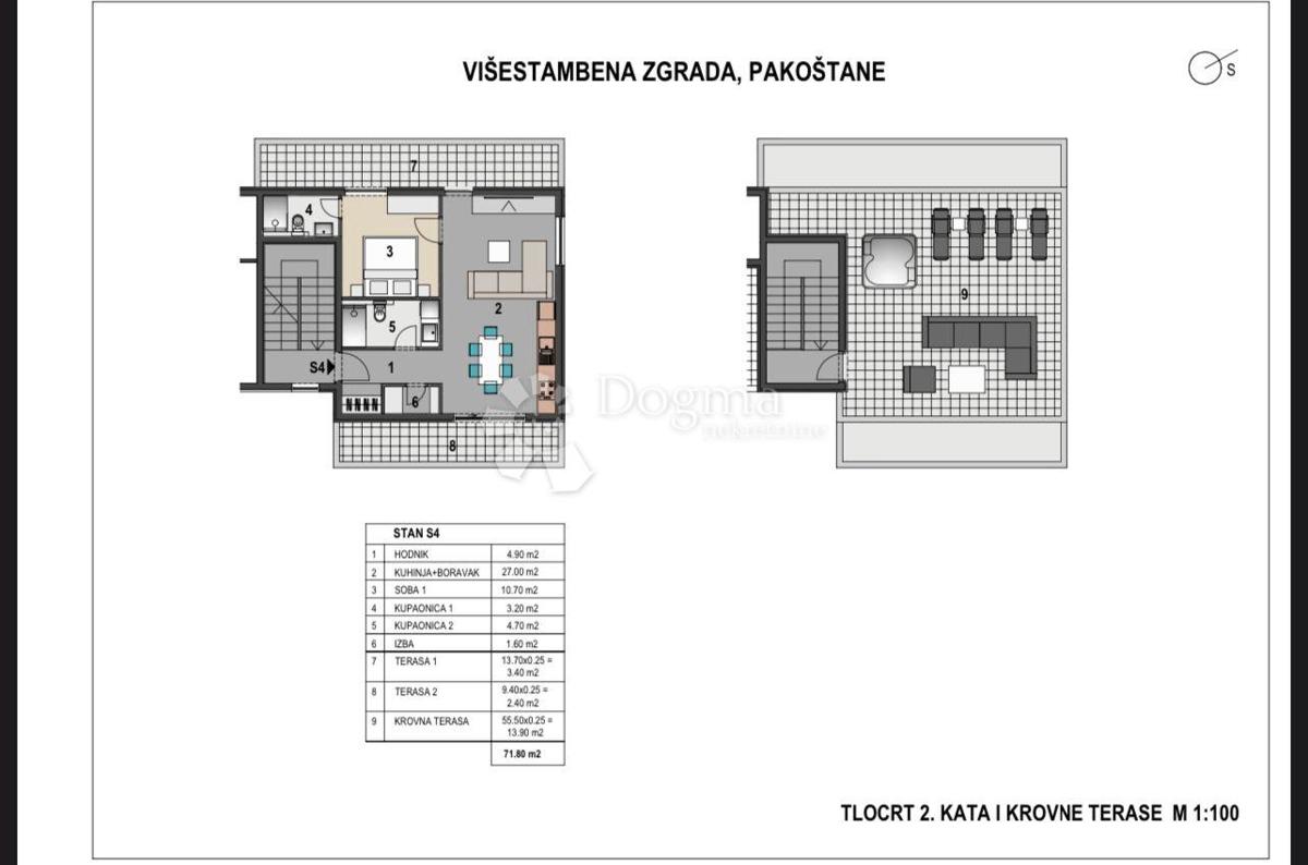 Allogio Pakoštane, 91,80m2