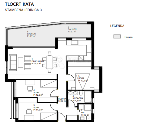 Allogio Centar, Varaždin, 86,30m2