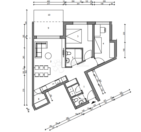 Allogio Sloboština, Novi Zagreb - Istok, 80,72m2