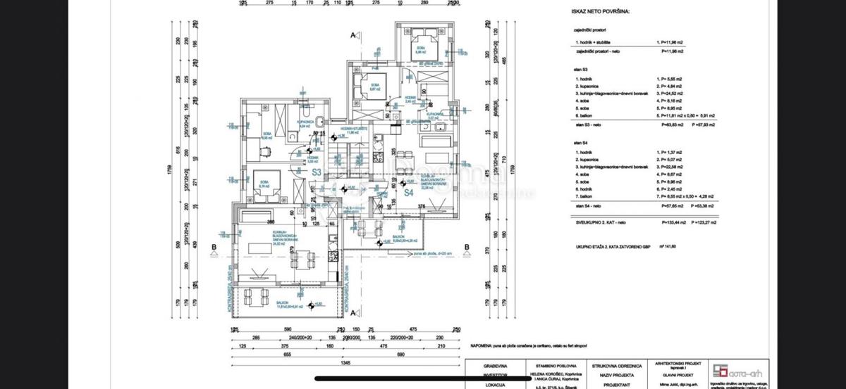 Allogio Meterize, Šibenik, 63,83m2