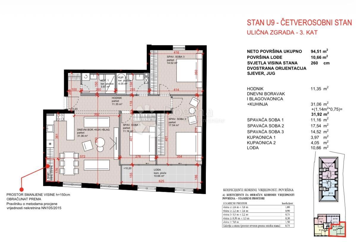 Allogio Laščina, Maksimir, 102,86m2