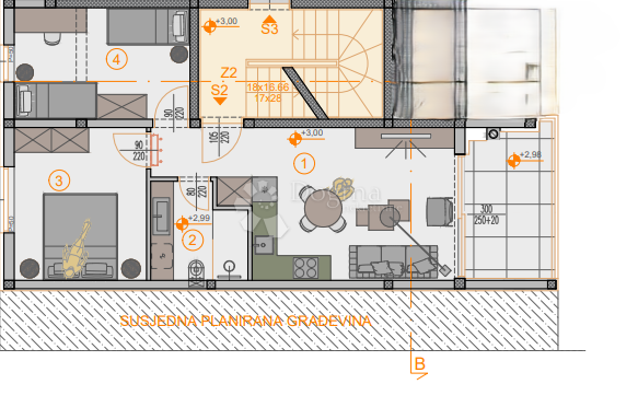 Allogio Štinjan, Pula, 66,27m2