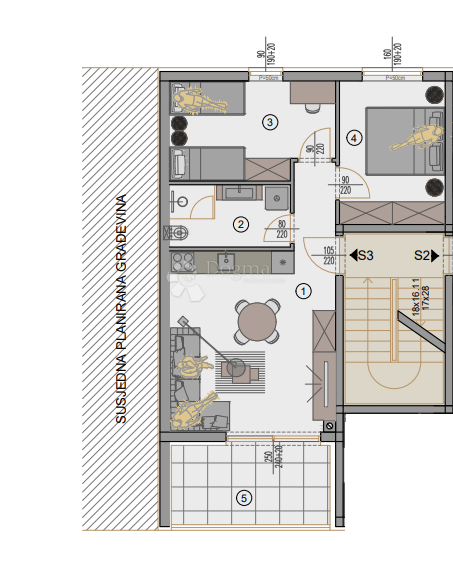 Allogio Centar, Pula, 77,88m2