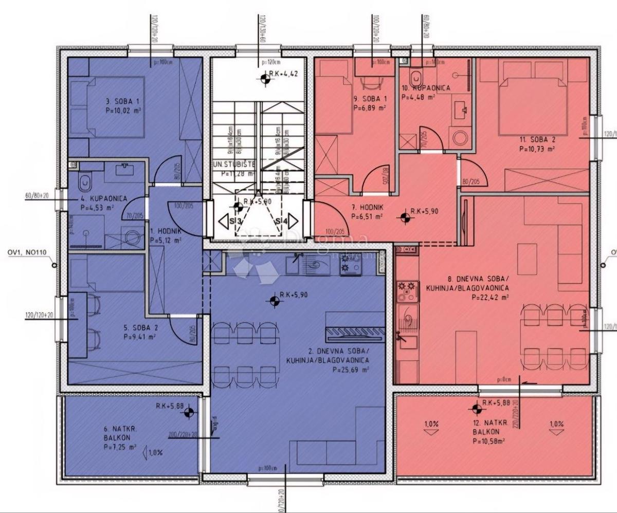 Allogio Kaštel Stari, Kaštela, 66m2