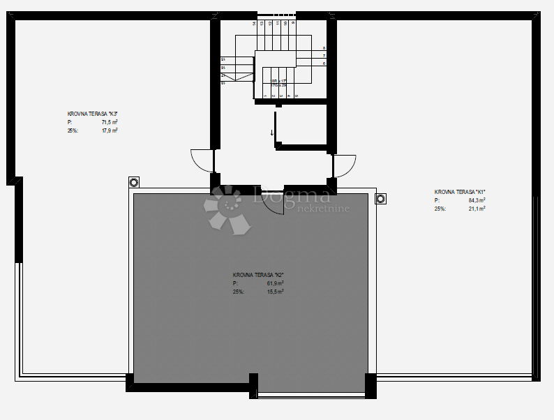 Allogio Vidikovac, Zadar, 75,72m2
