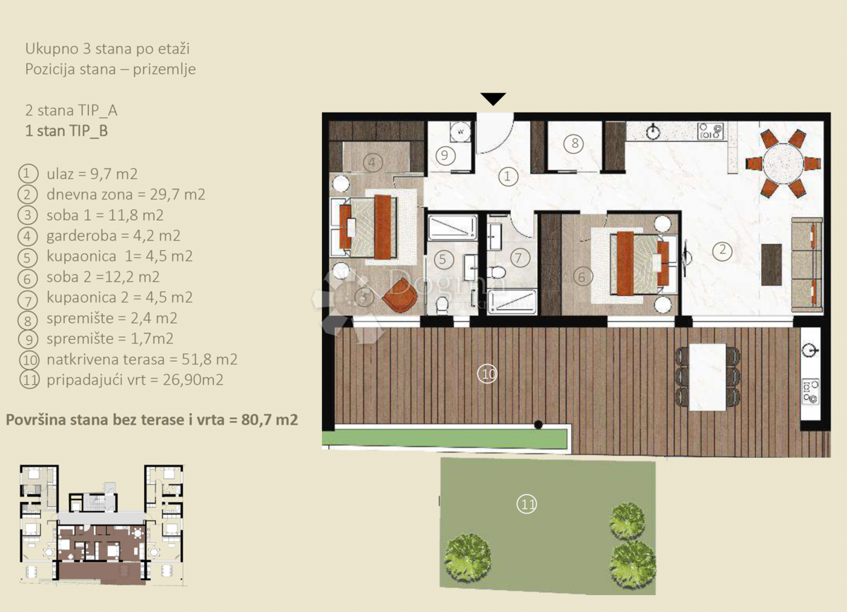 Allogio Novigrad, 134,99m2