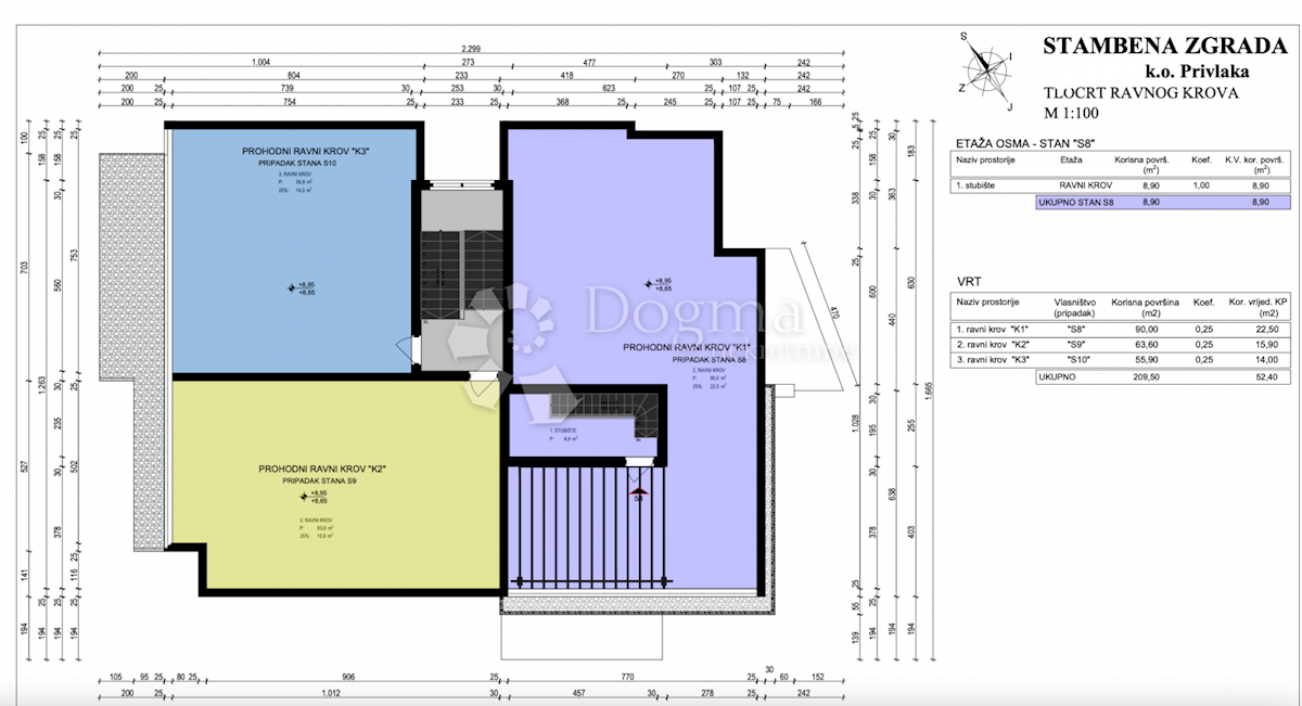 Appartamento Privlaka, 82,10m2