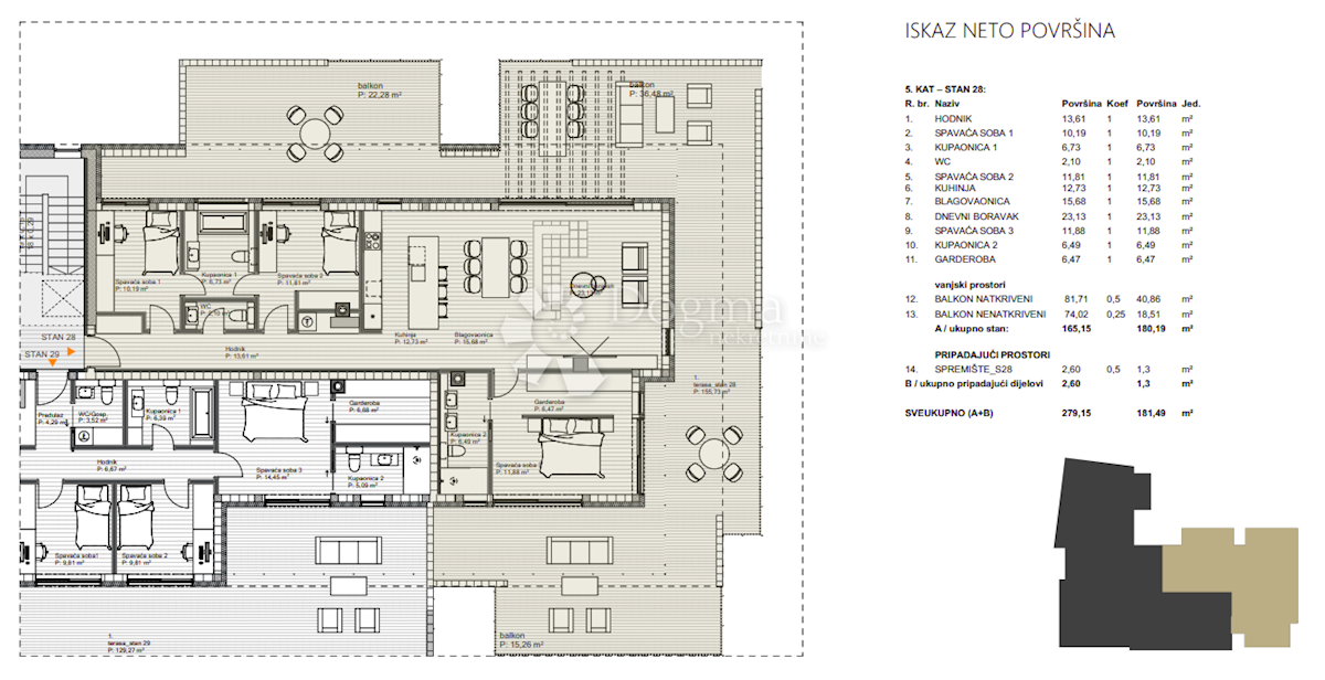 Allogio Centar, Varaždin, 180,19m2