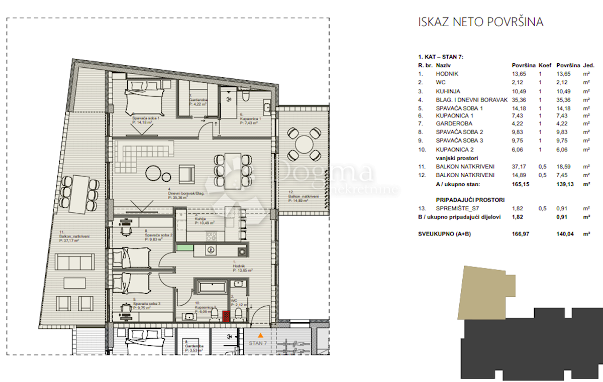 Allogio Centar, Varaždin, 61,48m2