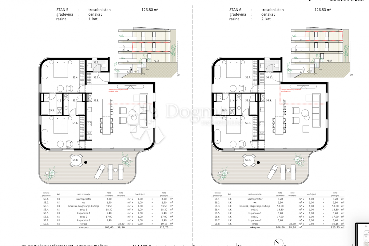 Appartamento Crikvenica, 125,75m2