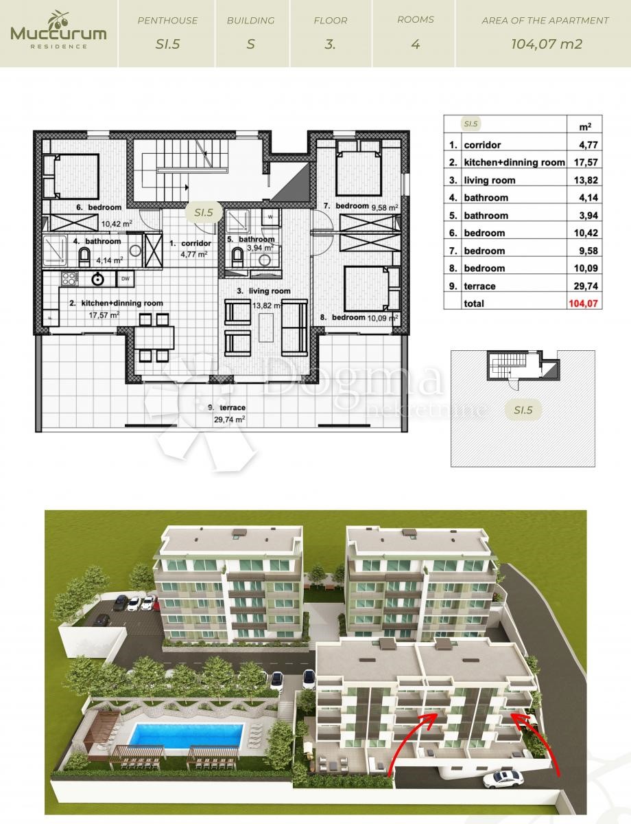 Allogio Makarska, 104,06m2