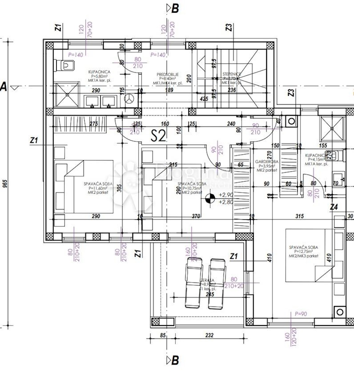 Allogio Vrsi, 204,30m2