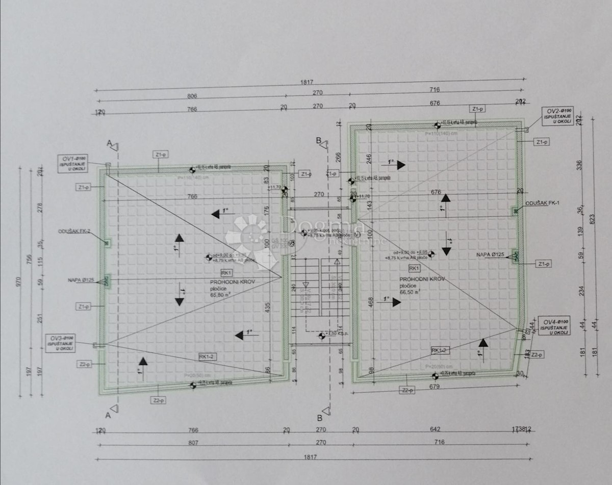 Allogio Okrug Gornji, Okrug, 65,03m2