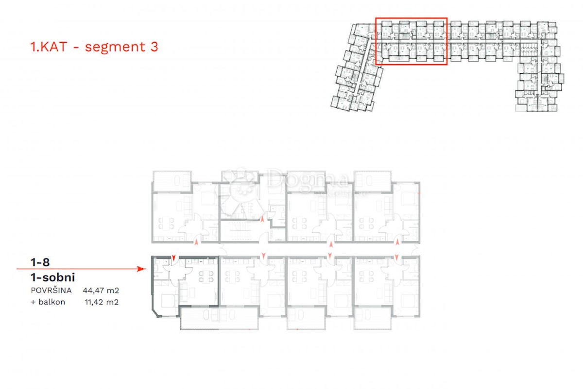 Appartamento monolocale, piano terra, con cortile, nuova costruzione, Umago
